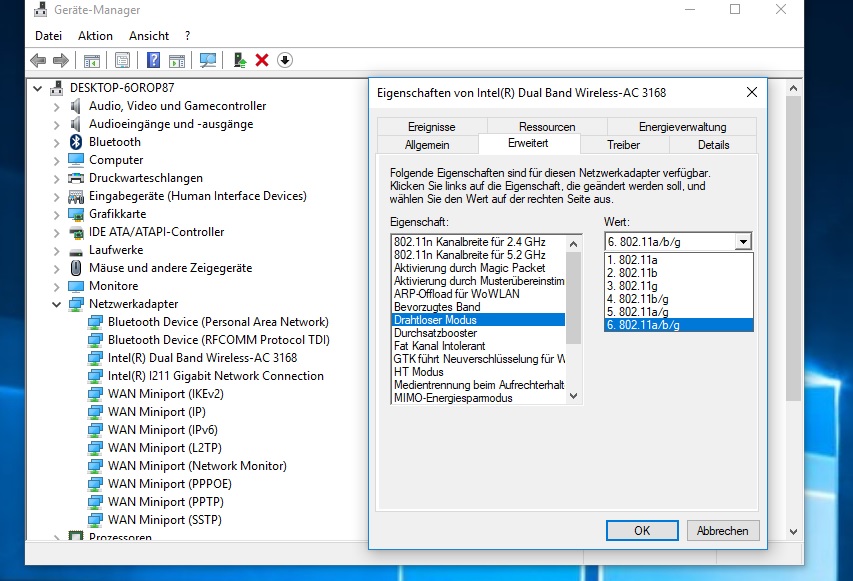 Intel r dual band wireless ac 3168 что это